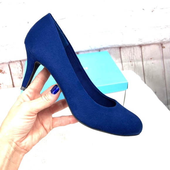 NIB |•COMFORT PLUS•| 'Karmen' Royal Blue Suede 3" Heel Pumps/Heels Size 8